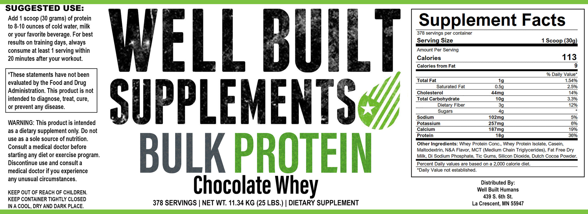 Bulk Whey Protein – Well Built Supplements